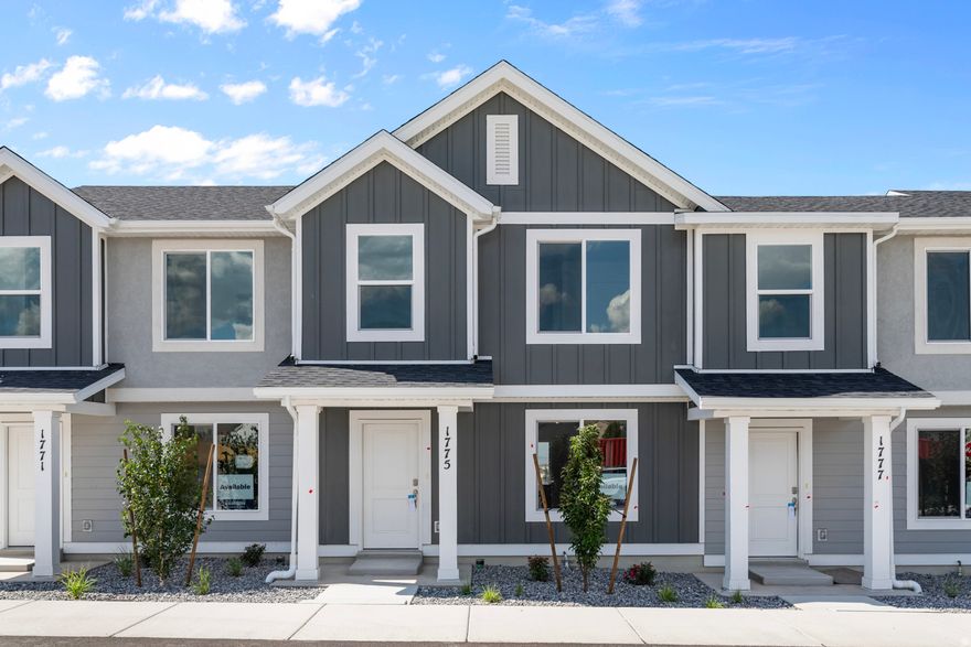 BRAND NEW!! January closing! Affordable & Beautiful the new PIONEER B townhome with covered parking is back in Western Acres in Tooele Utah. Open concept living laminate flooring covering the whole main floor!! Plenty of storage in the pantry, closet and crawl space. The second floor has three bedrooms including a primary bedroom with a private bath with an integrated walk-in closet, a laundry room, and another full bathroom for the other two bedrooms. No garage, access and use of 1 covered parking space per unit. Ask me about our preferred lender incentive, generous home warranties and Smart Home Package. The actual home may differ in color, material, and/or options. Pictures are of a finished home of the same floor plan, and the available home may contain different options, upgrades, and exterior color and/or elevation style. Square footage figures are provided as a courtesy estimate only and were obtained from building plans. No representation or warranties are made regarding school districts and assignments; please conduct your own investigation regarding current/future school boundaries.