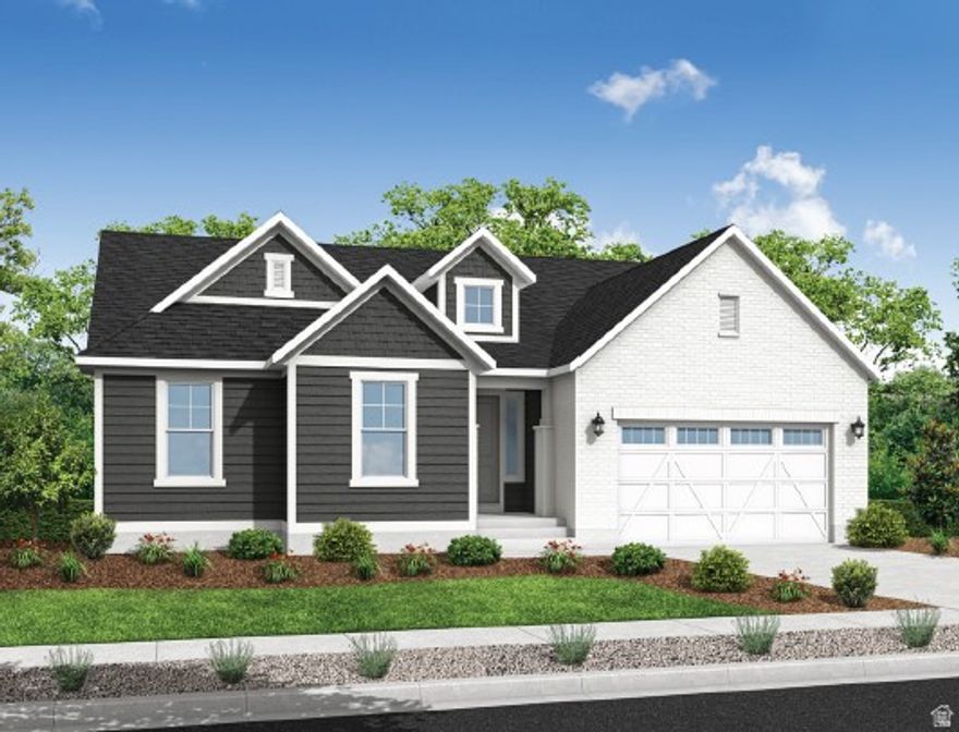 Stunning 1825 Garden home in a great community! Features a modern kitchen with gray maple cabinets, tile backsplash, quartz countertops, and platinum gas appliances. Features laminate hardwood, tile, and carpet flooring, box windows in the kitchen nook and owner's bedroom providing extra light, can lighting, and Christmas light outlets. Modern amenities include a tankless water heater, energy-efficient options, RV pad, and gas log fireplace. Finished with wood stair railing, large Craftsman base & casing, two-tone paint, and grand bathroom with cultured marble shower surrounds and black matte hardware. Come check it out today!