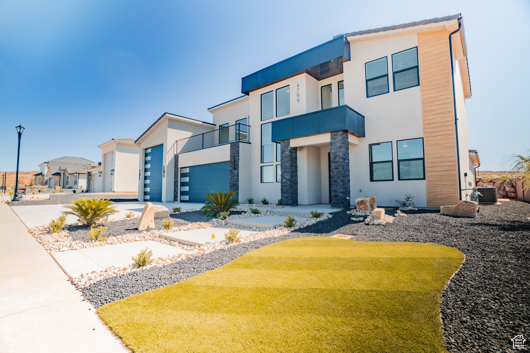 ~$10,000 Builder Incentive on Custom Home! This stunning Big Rock Homes home in the sought-after Sand Hollow Village area blends modern comfort with the ultimate recreational lifestyle. This home has a massive 52-FOOT DEEP RV GARAGE (12' wide x 14' tall door)! Inside, you'll find an open-concept layout with LUXURY FINISHES, spacious bedrooms, and LARGE BACKYARD WITH ROOM TO ADD A POOL! This property comes equipped with premium SMART HOME features including 3 wired in insecurity cameras and a door bell camera. Just minutes from Sand Hollow Reservoir, Sand Hollow Golf Course, the sand dunes, and Zion National Park, you're surrounded by year-round adventure - boating, biking, hiking, off-roading, and more. Contact listing agent for PRIVATE SHOWINGS. Home to be complete Sept 2025.