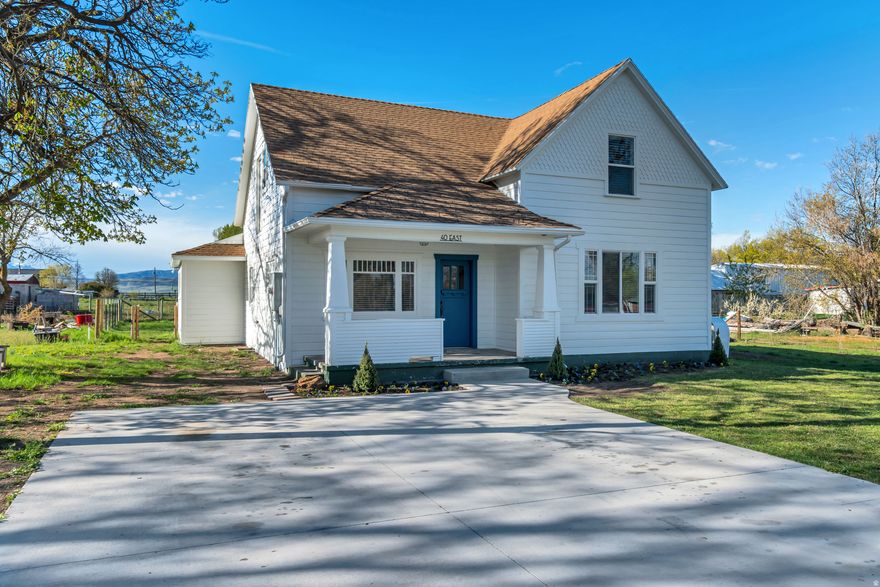 Amazing idyllic country style home situated on a quite tree lined street.  This home features new electrical, plumbing, and HVAC systems with a new AC unit. Main floor remodeled this year with brand new kitchen, bathrooms, and new paint and flooring throughout. The exterior was just repainted as well. Bonus "Narnia" room through the closet could be anything you can imagine and is plumbed to be a possible ADU. Beautiful country living, wake up to a cacophony of birds in the morning, and if you listen closely, you might hear the neighborhood owl at night. Beautiful mountain views. One block from the reservoir. 2 blocks south of the wind tunnel. In the bit of Hyrum that is above the inversion. Great schools, also a great homeschool community. Incredible, down-to-earth neighbors.