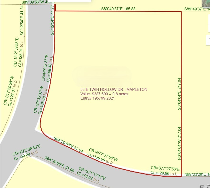 PLAT B TWIN HOLLOW SUBDIVISION - Land