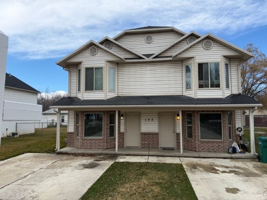 Great Investment Opportunity!  Well maintained Duplex with each unit having three bedrooms and two baths. Parking pad for two cars and a full fenced in backyard. Square footage figures are provided as a courtesy estimate only and were obtained from Appraisal.  Buyer is advised to obtain an independent measurement.