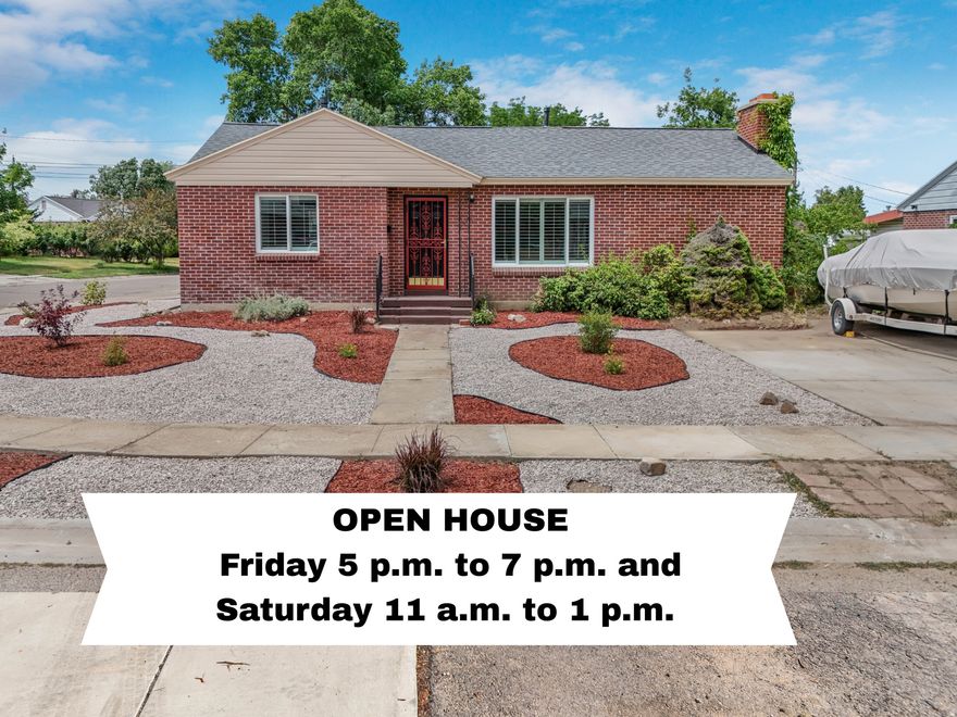 Don't miss this charming 5 bedroom, red brick rambler that the sellers loved and maintained for over 60 years. Super clean home has bright and inviting formal living room with stunning, mid-century, white onyx stone fireplace, and a spacious dining room ideal for entertaining guests and hosting holiday dinners. Take in the stunning views of Mt. Olympus from the living room window. BRAND NEW roof, main floor windows, A/C, water heater, water main, bathroom vanity, toilets, carpet and paint. Professionally xeriscaped front yard and fenced backyard with mature apricot and pear trees, RV parking and storage shed. Perfect location in the heart of Murray near freeway, schools, Intermountain Medical Center, TOSH/Cottonwood Medical Clinic and Fashion Place Mall. Buyer to verify all information.