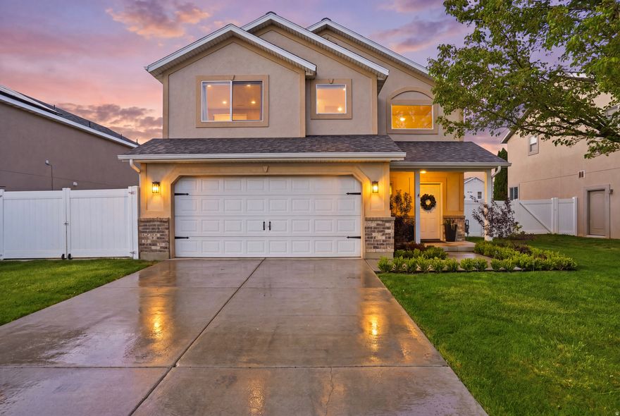 Open house April 26th 10am-noon. This home is truly move-in ready with all the big-ticket updates already done for you! Featuring a new roof (2024), new gutters (2024), radon mitigation system (2024), new fence (2025), full backyard landscaping refresh with a beautiful gazebo (2025), new water heater (2025), brand-new carpet (2026), and the furnace and AC were also replaced in 2020, adding even more peace of mind. You can move in with confidence knowing the major items have been taken care of.  This beautifully cared-for 3-bedroom home also features a versatile bonus room that could easily be converted into a 4th bedroom, home office, or additional living space to fit your needs. The kitchen features an oversized pantry and was refreshed in 2024 with updated paint, hardware, and a new faucet. The updated lighting and mirrors throughout the home create a clean, modern feel.   The backyard is designed for both relaxing and entertaining, with a newly landscaped yard and gazebo that create the perfect outdoor retreat.  Located in a convenient area in Lehi, just 1 mile from Dry Creek Elementary, 3 miles from Costco, near Saddleridge Park, and within 10-15 minutes to fat cats or Traverse Mountain for all your entertainment, shopping,  and dining needs.