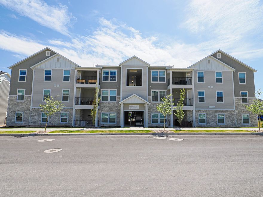 PRIME LOCATION!!! This beautiful condo boast 9 foot ceilings, large, spacious kitchen and dining, quartz countertops throughout, large family room area for entertaining with easy access to covered deck. Generous storage.  Enjoy top=tier amenities in the clubhouse, nicely equipped gym. community pool and parks, including pickle ball courts. Quick access to Mountain View Corridor, Bangerter Highway,Across the street from Mountain View Village, shopping, restaurants, movies...everything within walking distance. THIS UNIT IS INVESTOR APPROVED!!! WASHER, DRYER AND REFRIGERATOR INCLUDED!
