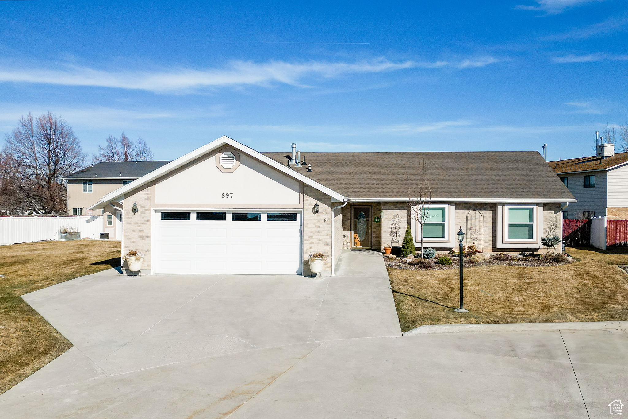 Looking for a beautiful Retirement home in a 55+ community? This is it over 1500 square feet 3 bedrooms, 2 bathrooms, cozy fireplace and large two car garage. Lot size on this home is .20 acre. One of the biggest lots in Spring Haven Cluster Subdivision. Enjoy the weather in a private covered patio setting. Planter box and storage shed with power for storage or projects. Located in the heart of Logan and within walking or short driving distance of shopping, parks and much more. Move in ready. Call for more details.