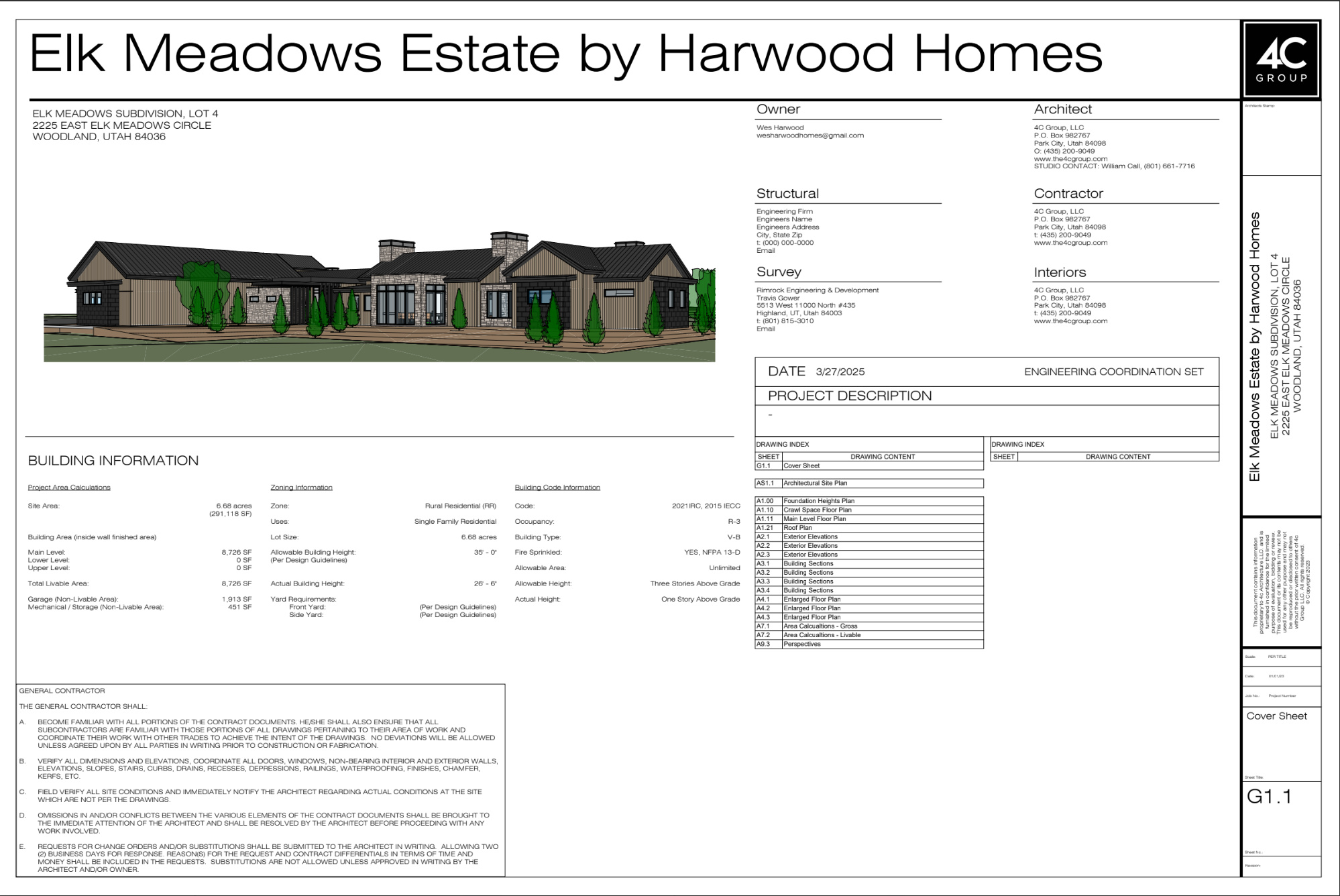 ELK MEADOWS SUBDIVISION AMENDED - Land