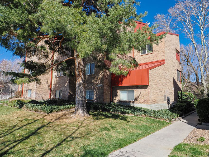 ***OPEN HOUSE SATURDAY 3/21 1PM TO 3PM*** Located in a prime Holladay setting, this fully updated 1-bedroom, 1-bath condo offers stylish, low-maintenance living with a peaceful creekside backdrop. Nearly every inch of the interior has been refreshed, featuring new LVP flooring, fresh paint, and major improvements throughout. The main living area opens to a covered deck through sliding glass doors, where you can unwind while overlooking the serene Cottonwood Creek. The beautifully renovated kitchen boasts new cabinetry, updated backsplash, new appliances, and a quartz peninsula for additional seating. Just nearby, a convenient laundry closet with hookups and overhead shelving adds everyday practicality. The primary bedroom is a highlight, featuring two updated closets and beautiful creekside views that bring in a sense of calm and privacy. A full bathroom is located just off the bedroom for easy access. Additional perks include covered parking and access to the community pool, making it perfect for enjoying warmer months without leaving home. Located just minutes from local favorites like Trader Joe's, popular restaurants, shopping, and nearby parks, this move-in-ready condo offers the perfect blend of modern finishes and an unbeatable Holladay location. The seller is willing to entertain any and all requests in an offer AGENTS - READ AGENT REMARKS