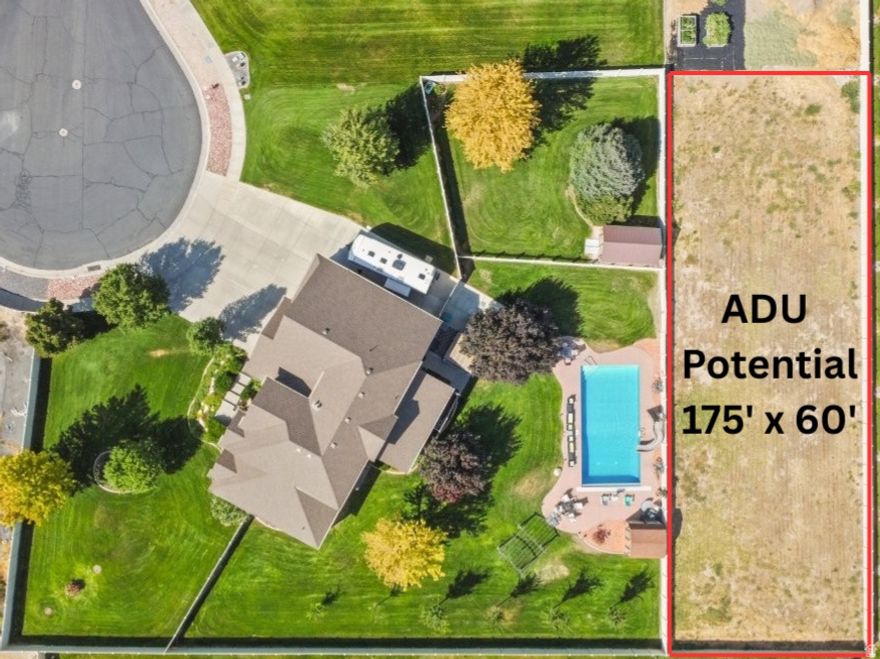 Custom 2-Story with PRIME ADU Potential. Set on a quiet cul-de-sac in Joni Acres, this custom 2-story sits on a full acre with a 175' x 60' fenced section ideal for a future ADU, rare and hard to find in West Haven. The property also includes a 16x52 RV pad, 18x36 heated saltwater pool, hot tub with gazebo, covered deck, and fenced dog area. Inside, enjoy new double-glazed vinyl windows, custom cabinetry, and a granite kitchen island. The fully finished basement with kitchenette and private entrance adds even more flexibility for guests, multigenerational living, or rental options. The oversized garage offers a 23x25 two-car bay plus a 15x40 third bay, epoxy floors (lifetime warranty), storage loft, and workbench. Vivint security system included. Close to West Haven amenities, pickleball courts, Poulter Pond, walking trails, and The Barn at Green Farm Community Center.