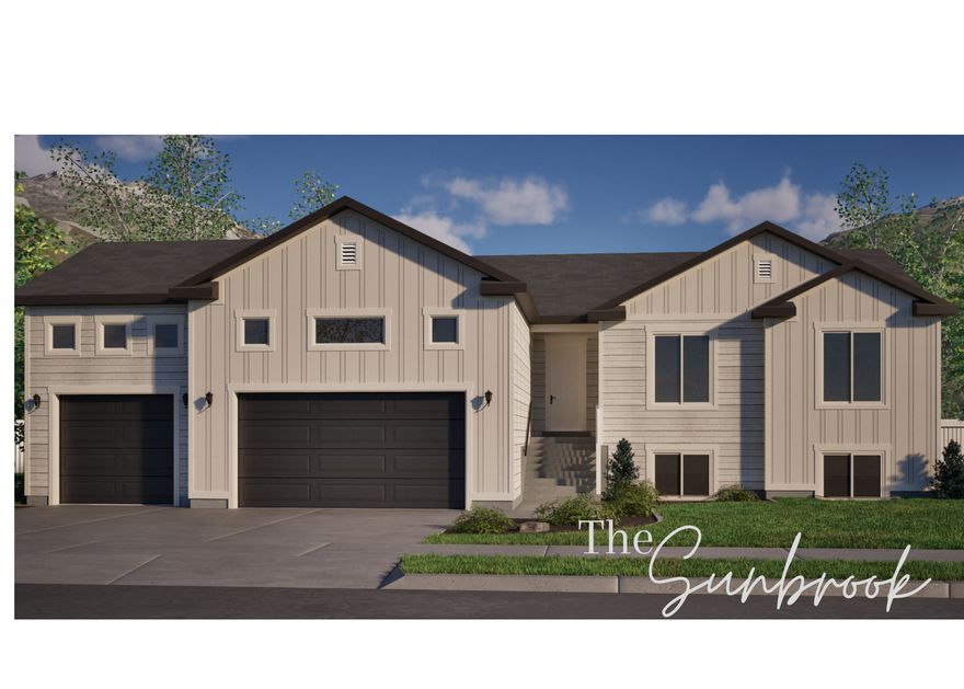 Welcome the SUNBROOK to the family!  Brand new, stunning floor plan  under construction in Elwood. This impressive 3,176 sq ft single-level home offers a perfect blend of style, space, and modern functionality. Featuring 3 bedrooms and 2 bathrooms, the open-concept floor plan is ideal for entertaining and everyday living alike. The heart of the home is a spacious great room with a cozy fireplace, flowing seamlessly into a chef-inspired kitchen with stained cabinets, a stainless steel gas range, and beautiful pendant lighting. Elegant wrought iron railings and luxury vinyl plank flooring add sophistication and durability throughout the main living areas.  The large master bedroom features a master bathroom with a spacious walk-in shower and a relaxing soaker tub-perfect for unwinding after a long day, flowing seamlessly to a generous walk-in closet. Car enthusiasts  will love the 3-car garage. The exterior features a Hardie board front, combining low maintenance with timeless curb appeal, while the unfinished basement provides incredible potential for future expansion. Every detail of this under-construction rambler is designed with quality and style in mind. Don't miss the chance to make this Elwood beauty your dream home and add your personal touches before it's complete!