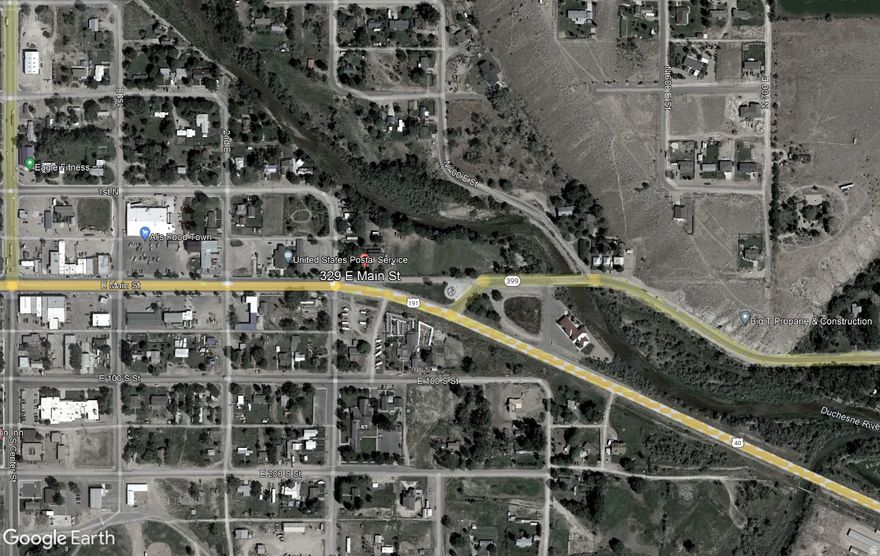 329 E MAIN ST Duchesne Nibley Utah 84021-7756     3 Parcels    (1)  Home:  4,739 sq.ft. 2.5 car garage spaces. Can be used as Income Property Triplex or Single Family. No H.O.A.  (2)  3.35 acre adjoining riverfront parcel with barn). Unlimited water available for 3.35 acre raw land for small hobby farm for minute monthly fee.  If used as Triplex for income: Unit 1: Original Home, 2bed/1bath, Dining, Kitchen, and Laundry. Approx. 1100 sq. ft.  Unit 2: 1 bedroom, 1 bath, plus massive family room. Approx. 1,800 sq. ft.  Unit 3: 2 Bed/1Bath, Full kitchen, Approximately 1,839 sq.ft. .  (3)  trailer park, Located at 50 N. 500 E., Duchesne.   The entire property is on the Duchesne River.