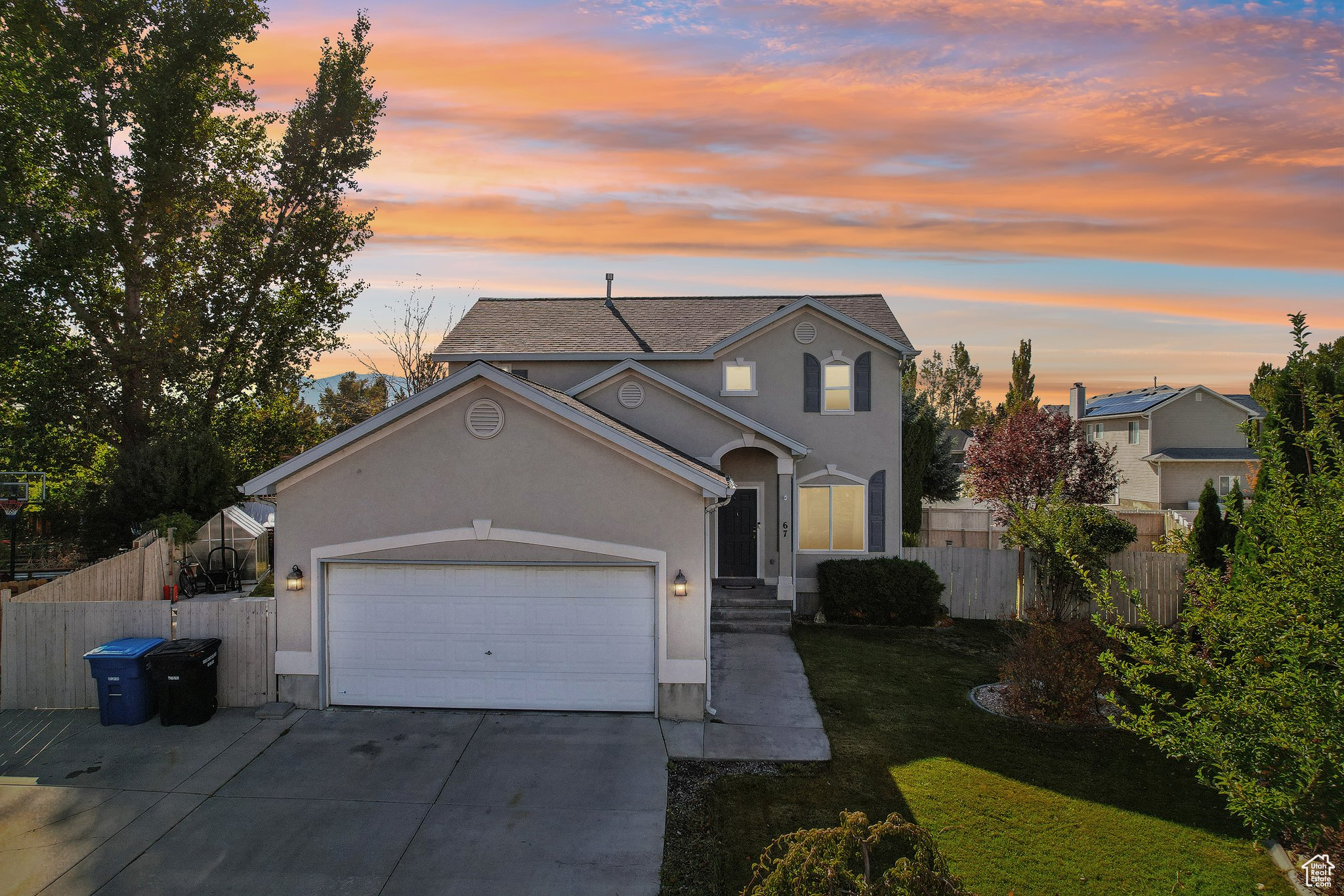 **OPEN HOUSE: Saturday Feb 22 11:00am-1:00pm**Updated Home on the Stansbury Golf Course. Laminate Flooring Throughout with New Flooring in Bedrooms and Upstairs Hall. New Paint Throughout. Bright & Open Flow. Eat In Kitchen, New Stove & Dishwasher 2024. Spacious Primary Bedroom with Attached En Suite Bathroom complete with Separate Soaking Tub and Step in Shower. 2 Additional 2nd Level Bedrooms and Full Bathroom. Dedicated Laundry. Room to Grow in the over 800 sq foot Unfinished Basement. Beautiful Back Yard with Custom Koi Fish Pond & Waterfall Feature with New Pump. Large Patio and Manicured Back Yard. Roof was new in 2021 and New AC/Furnace & Water Heater new in 2019. New Water Pressure Regulator in 2023. Smart Thermostat & Lighting System throughout home. Set up with Smart Water System as well. Square footage figures are provided as a courtesy estimate only Buyer is advised to obtain an independent measurement.