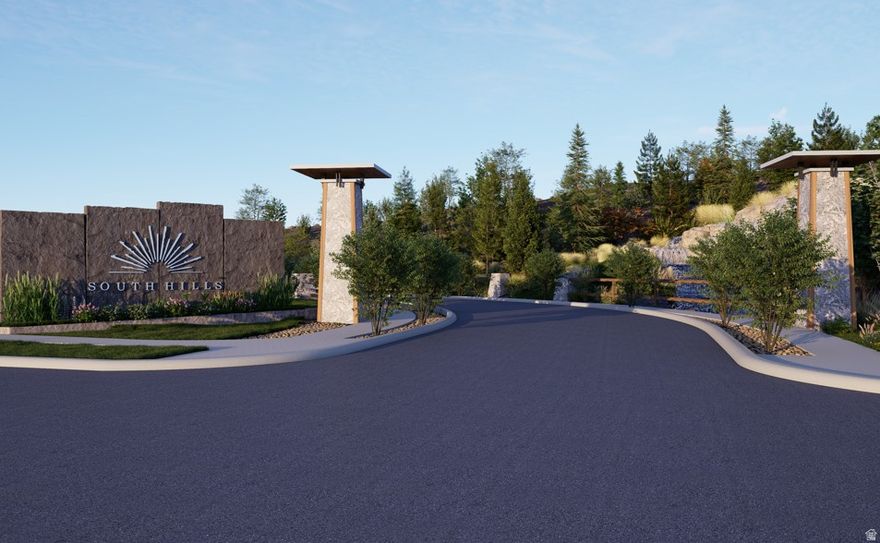 Welcome to Herriman's newest subdivision, South Hills: Close to everything, far from ordinary. Perched along the hillside above the Salt Lake Valley, this exceptional community offers a rare blend of convenience, scenery, and space. Located within the coveted Skyline Ridge neighborhood, you'll find some of the largest lot sizes in all of South Hills, perfectly positioned to capture uninterrupted views from north to south, including the stunning expanse of Antelope Island. Enjoy quick and easy access to the valley in both directions, making daily commuting effortless. Outdoor lovers will appreciate the network of trails and walking paths that connect directly to the Bonneville Shoreline Trail.Photos include AI generated renderings.