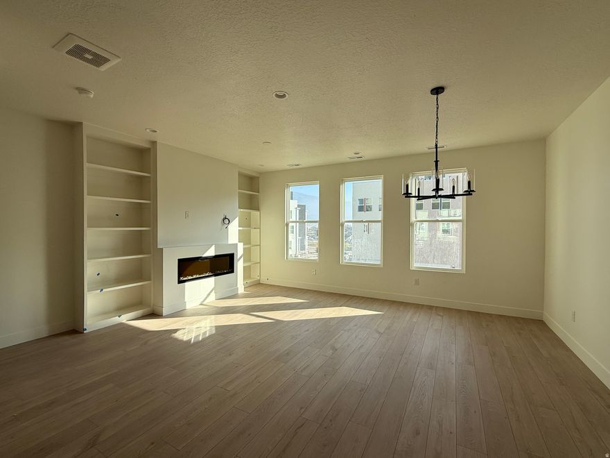 Welcome to our Cabo floor plan! Featuring 4 bedrooms, 3.5 bathrooms. This affordable yet luxurious townhome has an open layout, with plenty of light and a variety of options for personalization. The first-floor open flex space can be used as a home office or additional living room. The second-floor kitchen, featuring an oversized island and a pantry. Right off the kitchen is your outdoor deck. Large windows in the living room and owner's suite let in lots of mood-boosting, natural light. When it's time to relax for the night, the owner's suite is calming and peaceful, with a large walk-in closet, walk-in shower, and dual vanities for ultimate luxury. The Cabo is the epitome of carefree, light-filled living. Investors welcome. Great location with brand new city park just steps away! **Estimated Completion Feb 2026