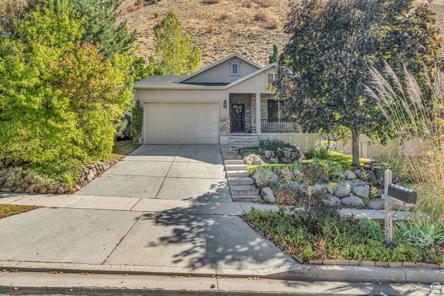 Welcome to this stunning 5-bed, 3-bath home tucked in one of Draper's most desirable mountainside neighborhoods. Perfectly positioned above the inversion, this property offers fresh mountain air, peaceful surroundings & direct access to the Bonneville Shoreline Trail right from your backyard-perfect for hiking, biking, & outdoor adventures. Step out onto the spacious back deck, an ideal spot to entertain guests or relax while taking in the unobstructed views of South Mountain. The front porch adds another place to enjoy beautiful valley view. Inside, you'll find large open living areas, modern finishes, and a home that's been meticulously maintained. Located near parks, horse trails, and Draper's top-rated schools, this home combines the best of outdoor living, comfort & convenience. If you're looking for a Draper home for sale with views and trail access, this one is a must-see! Buyer to verify all info.