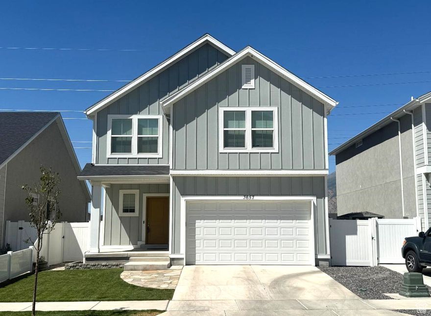 Beautiful home in Spanish Fork. This home feels brand new and is move-in ready. Just out the back door, the HOA offers a bike track, swimming pool, pickleball courts, and more. The subdivision sits just off Highway 6, which creates a quick and easy drive to I-15. Square footage figures are provided as a courtesy estimate only and were obtained from Utah County Records. Buyer is advised to obtain an independent measurement.