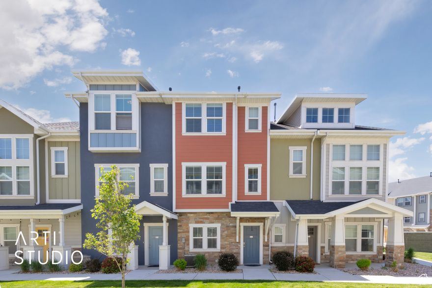 HUGE PRICE DROP TO $385K! 3 Bedrooms/3 Bathrooms makes for a great investment property OR a new home for your family. Don't miss this opportunity! This beautiful 3-level townhome in the highly sought-after Edgewater at Geneva community in Vineyard. Built in 2017, this well-maintained home features 3 spacious bedrooms and 3 bathrooms, offering a bright and functional layout perfect for modern living. The sellers added extra kitchen cabinets to give you even more storage and convenience--enjoy the added functionality! Experience access to incredible amenities including a clubhouse, fitness center, and sparkling pool-ideal for both entertaining and relaxation. Located just minutes from Utah Lake, parks, trails, and shopping, with easy freeway access for commuting. Priced to sell in one of Vineyard's most vibrant and growing neighborhoods-don't miss this opportunity!  This property is ideally located next to the new Utah City development with additional shopping, dining and entertainment at your doorstep. Square footage figures are provided as a courtesy estimate only and were obtained from county assessor .  Buyer is advised to obtain an independent measurement. See Agent Remarks