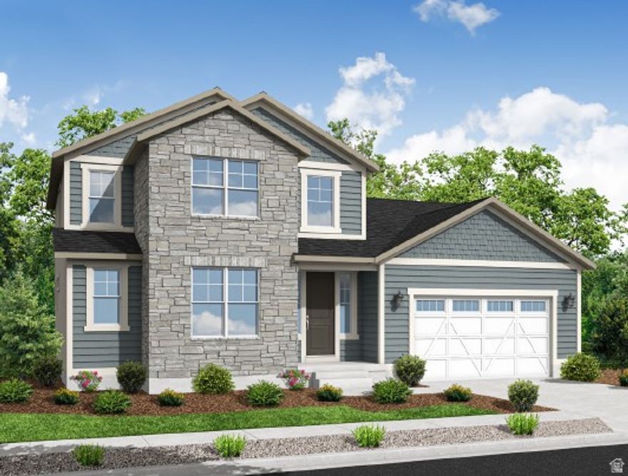 Beautifully 2400 Garden designed with so many great amenities. The interior features laminate hardwood, tile, and carpet flooring, box windows in the kitchen nook and owner's bedroom, can lighting, and Christmas light outlets. Enjoy modern comforts with a tankless water heater, energy-efficient options, gas log fireplace, and wood stair railing. A modern kitchen highlights cotton maple cabinets, quartz countertops, and platinum gas appliances. The home is finished with a grand owner's bathroom with cultured marble surrounds, Craftsman base and casing, two-tone paint, and satin & brushed nickel hardware. All in a great community!