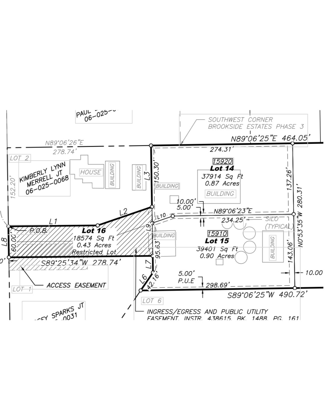 BROOKSIDE ESTATES - Land