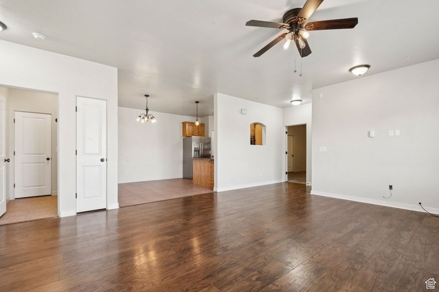 PRICE REDUCTION!! Top-level 3 bed, 2 bath condo just off The Ranches Parkway with easy access to Saratoga Springs and the freeway. Enjoy updated flooring in the spacious family room, a private balcony with stunning views, and a bright kitchen with staggered wood cabinets, stainless steel appliances, a pantry, and breakfast bar. The master bedroom includes an en-suite bath, and in-unit laundry is a bonus! Located near dining, shopping, and entertainment, plus access to community amenities like a pool, clubhouse, gym, playground, and walking trails. Square footage is provided as a courtesy estimate; buyer to verify.