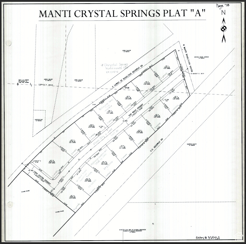 MANTI CRYSTAL SPRINGS PLAT A - Land