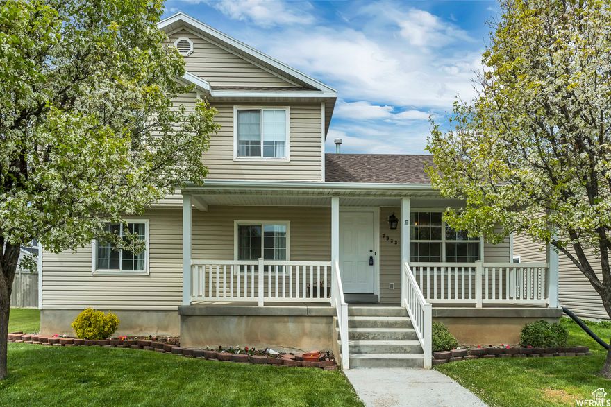 Come check out this beautiful home in Eagle Mountain. This home is within walking distance of the Elementary School, Grocery Shopping, medical, restaurants, and parks. The home has been well taken care of and move-in ready with tons of upgrades such as new LVP flooring in the kitchen/living room and beautiful quartz countertops! Square footage figures are provided as a courtesy estimate only and were obtained from county . Buyer is advised to obtain an independent measurement.