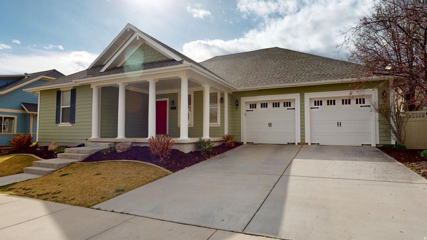 MOTIVATED SELLER!!!  Seller is offering 2% of the purchase price towards concessions to be used for closing costs or rate buy down. The home was also just painted, so you will not have to worry about the exterior of the home for years to come! This spacious and beautifully designed residence in the heart of Daybreak, where comfort, lifestyle, and charm come together effortlessly.  Step inside to soaring vaulted ceilings in the great room and an open-concept floor plan that creates an airy, inviting atmosphere perfect for both everyday living and entertaining. Recessed lighting throughout the entire home enhances the bright, modern feel. The open kitchen is a true centerpiece, featuring a corner pantry, large island with stylish pendant lighting, gas range, and a newly replaced sink. Whether you're hosting gatherings or enjoying a quiet night in, this thoughtfully designed space flows seamlessly into the living area, where a warm and cozy fireplace sets the perfect tone for relaxation.  Want to make your move easier? This home includes the washer and dryer-conveniently located off the kitchen in the laundry room with included cabinets-as well as the refrigerator, so you don't even need to bring your own.  Elegant crown molding enhances the front room and bedrooms, adding timeless charm and character. The large primary suite offers a peaceful retreat with its own private en suite bathroom, complete with a spacious vanity, separate jetted tub and shower, spacious walk-in closet, and the added luxury of electric bidets for extra comfort.  Downstairs, the well-lit basement is an entertainer's dream. Enjoy a full wet bar, surround sound system, and a dedicated theater room featuring immersive surround sound, a step-up platform for stadium seating, and an included 80-inch Sony TV-ready for movie nights and game days.  Most of the furniture is available for purchase or can be included in the sale, including the bedroom set and remaining TVs.  Speaking of games, you can enjoy the included electronic dart board with cabinet, adding even more fun to your hosting space. With an additional full bathroom and two additional spacious bedrooms, one with a large walk-in closet, the basement checks all the boxes.   Technology and convenience shine throughout the home, including a tri-band WiFi 6E mesh system for enhanced connectivity, an August Smart Lock on the front door for keyless access, and a smart sprinkler controller that makes yard care effortless.  The impressive 3-car garage features a tandem space that is two cars deep, providing extra room for vehicles, storage, or recreational gear. It also includes a Tesla Universal Car Charging Station compatible with both J-1772 and NACS connectors-perfect for current or future EV owners.  Step outside to your own personal backyard oasis. The covered patio provides the perfect setting for outdoor dining or relaxing evenings beneath mature trees that offer both shade and beauty. A convenient door with a built-in pet entrance makes life easy for furry companions (and the original door is included if preferred).  And, a majority of the gutters on the exterior of the home have gutter covers to keep out debris. Located directly across the street from Firmont Park-complete with a play place and expansive open field, just a couple of blocks from the Daybreak community center and pool, the lake, and the TRAX station, this home truly sits in the center of it all. With parks, pools, and vibrant community amenities just steps away, you'll love living in one of the area's most sought-after neighborhoods.  This is more than a home-it's a lifestyle.   Square footage figures are provided as a courtesy estimate only and were obtained from County Records.  Buyer is advised to obtain an independent measurement.