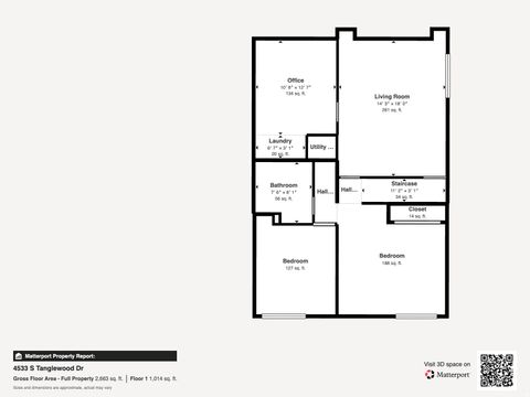 Tiny photo for 4533 S TANGLEWOOD DR E, Holladay, UT 84117 (MLS # 2152947)