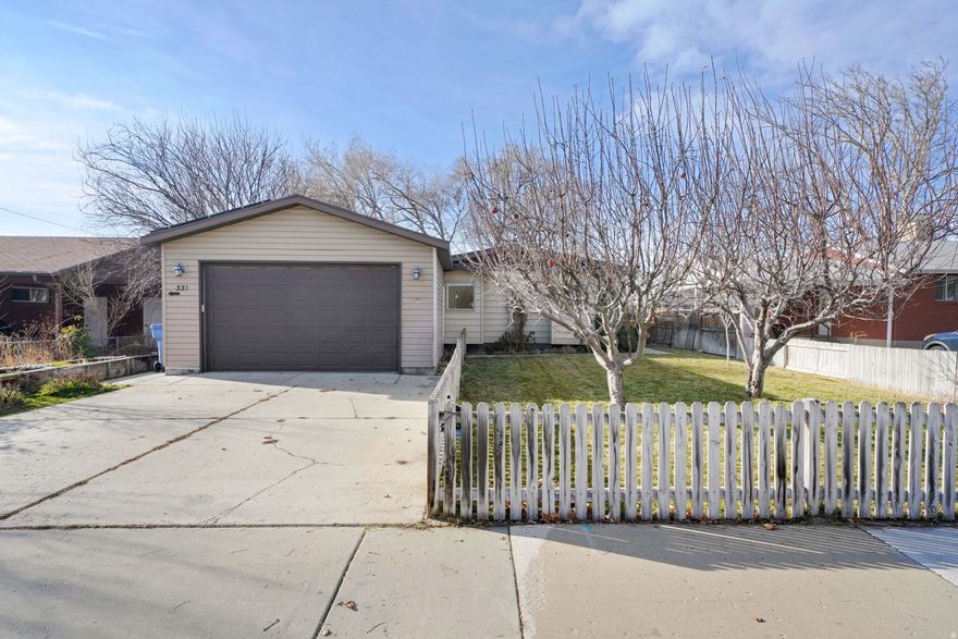 Beautifully renovated 3-bed, 2-bath home in one of Orem's most desirable locations! Just minutes from Provo Canyon, Harmons, top-rated schools, shopping, dining, and quick freeway access. This home has been essentially fully updated throughout, featuring brand-new flooring all throughout the home, a completely remodeled kitchen with new cabinetry, countertops, backsplash, and appliances, plus fully renovated bathrooms. Enjoy the refreshed living space with a refinished fireplace, fresh interior paint, and upgrades throughout. The spacious backyard offers plenty of room to relax or entertain and includes a large shed for extra storage.  Bonus: paid-off solar panels provide energy efficiency and long-term savings. Turnkey and move-in ready with style, comfort, and location all in one!  Square footage figures are provided as a courtesy estimate only and were obtained from County Records .  Buyer is advised to obtain an independent measurement.