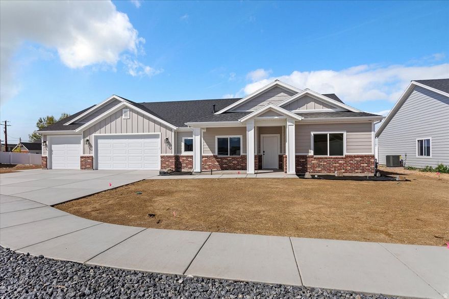 JOIN ME FOR OVATION SPRING SHOWCASE TOUR THIS SATURDAY 4/11/2026 11:00-2:00! Ovation Homes presents this beautiful single-level new build in Harvest Fields Community. Premier 55+ Community. Lot 122 This modified Bradford home plan features 3 spacious bedrooms, a dedicated office space and open, bright living area. Full landscaping and sprinkler system included as well as partial fence with option for full fence at builder cost! Ask about other models and locations as well. Let us help with your dream home! Includes full landscaping (sod and beds in front yard, sod in back yard and sprinklers), and fencing from back corner of house to back of property line. Option to bring fence forward at builder's rate cost.