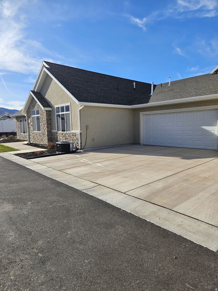 New 55+ community in Tooele. Single level living. Huge bedrooms. Beautiful Primary bath. Windsor Floor Plan. 2 bdrm plus den. Open floor plan. Sales office is open 10-5 Tues-Sat. No appointment necessary. Taxes are estimated
