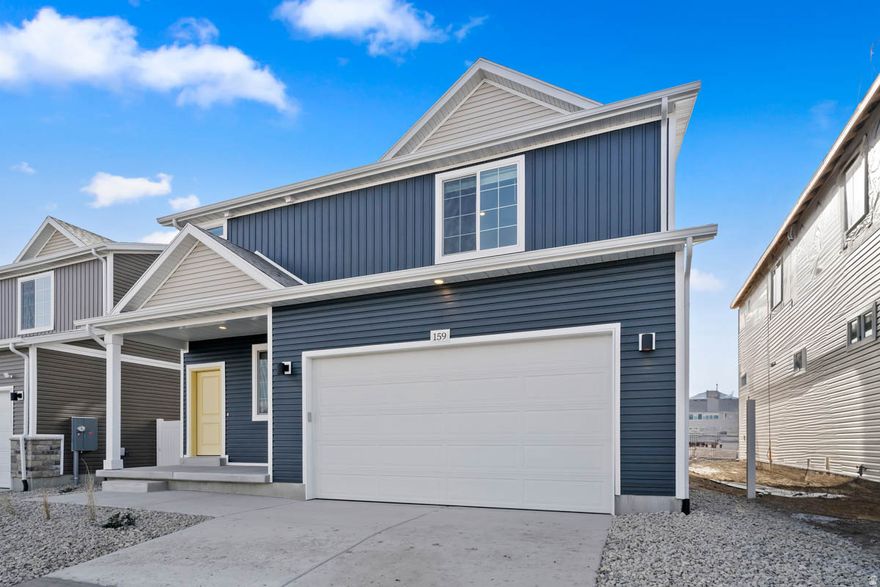 Fall move in! You must see this beautiful new home in the desirable location of Wander. Enjoy life inbthis amenity-rich community situated along Utah Lake's north shore with acres of parks, trails, and recreation. The Neo floorplan blends style with innovation in a home crafted for flexibility, affordability, and efficiency. This single-family, 2-story layout spans 2,625 sq. ft. and offers 3 beds, 2.5 baths, and an oversized 2-car insulated garage with storage space. Call now for more information or to set up a time to visit the community! (Neo Lot 1044)