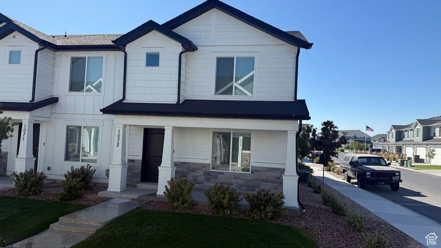 Affordable LIKE NEW - END UNIT townhome with 2-car garage, Open concept living on the main floor. Quartz kitchen and bathroom countertops, laminate flooring, cabinets, pantry, and crawl space for storage. The second floor has three bedrooms including a master bedroom with a private bath with an integrated walk-in closet, a laundry room, and another full bathroom for the other two bedrooms. Square footage figures are provided as a courtesy estimate only and were obtained from building plans. No representation or warranties are made regarding school districts and assignments; please conduct your own investigation regarding current/future school boundaries. AGENT IS RELATED TO SELLER