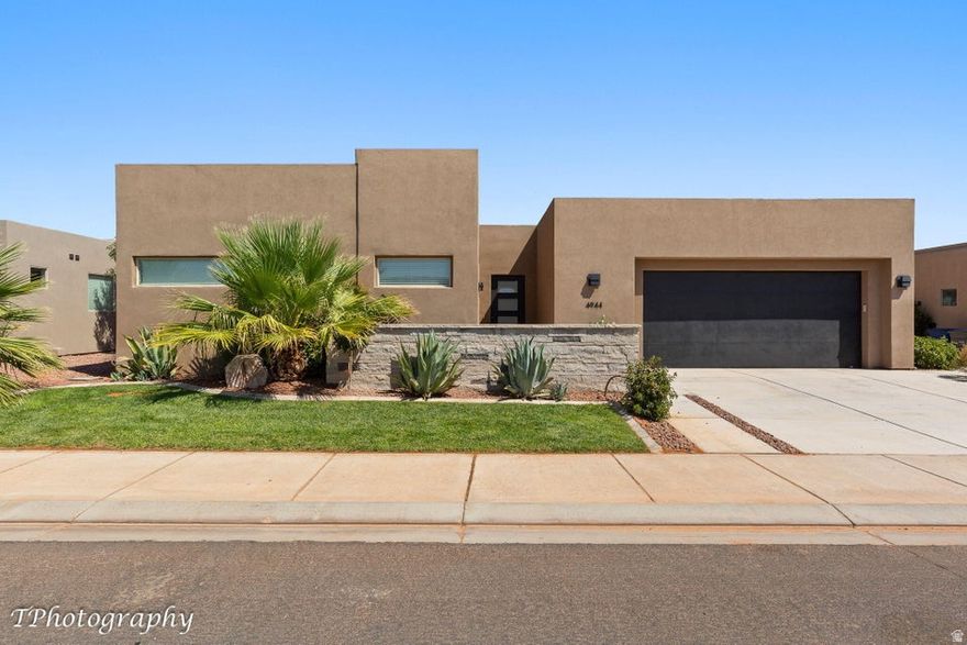 Gorgeous home in Sand Hollow Resort. A paradise for recreation for golfing, 4wheeling, boating, fishing, biking. This is a luxury home that went well beyond upgrades of most homes. Beautiful lounging area around the enclosed heated pool and open roof. Large picture windows to capture panoramic views on to pine valley mountain and looking on to pool. Beautiful kitchen with high end custom cabinetry, custom hood, upgraded Bosch appliances. Large island with quartz countertops. Custom window treatments. Custom fixtures throughout, custom bath areas including glass shower and custom surrounds, inviting covered patio. This has been a second home with minimal use. Like new! Just reduced another $10,000 MAKE AN OFFER!! P