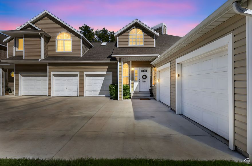 Beautifully updated end-unit townhouse! This home features a stunning modern kitchen with granite countertops, vaulted ceilings, a cozy gas fireplace, fresh paint, and durable LVP flooring. Enjoy main-level living plus a versatile upstairs loft that can easily be converted into a third bedroom, office, gaming area, or craft room.  Sliding glass doors open to a spacious deck and a large, private, fully fenced backyard-rare for townhome living and perfect for entertaining or relaxing. Additional highlights include central air, two bedrooms (with potential for a third), an attached two-car garage, and access to open common space with a basketball court and extra storage.  The community offers fantastic amenities including a clubhouse, pool, tennis court, nearby trails, and a dog park. Conveniently located just minutes from I-15, Trax, Frontrunner, and the Jordan River Parkway-plus only 15 minutes to the airport and 12 minutes to downtown Salt Lake. HOA allows rentals (rules apply).  Square footage figures are provided as a courtesy estimate only and were obtained from the appraisal. Buyer is advised to obtain an independent measurement.