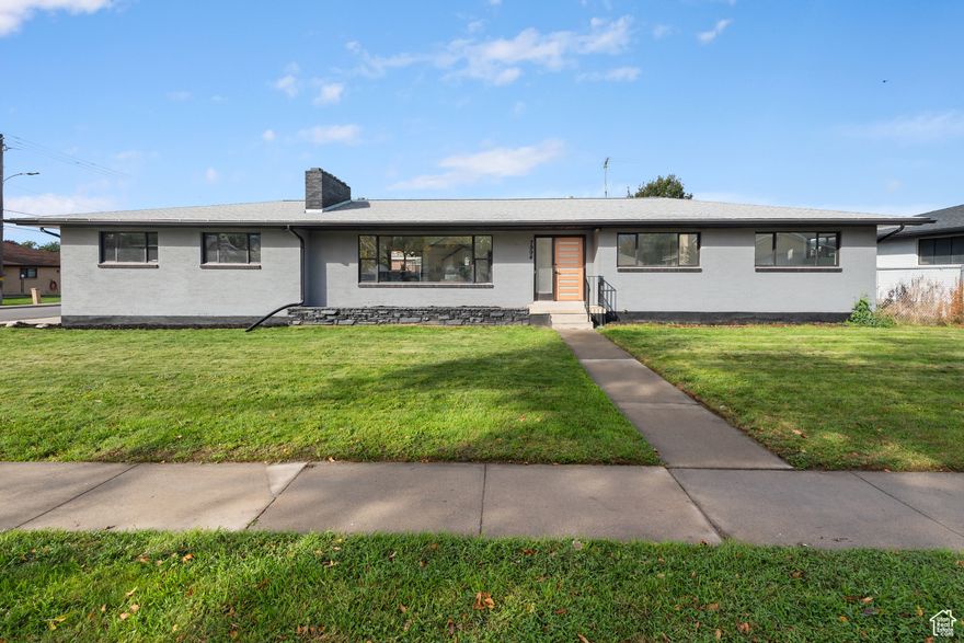 Beautifully Remodeled Mid-Century Home in Midvale! Step into this stunning 5-bedroom, 3.5-bath home featuring a spacious layout and a fully finished basement. Recently renovated from top to bottom, it offers modern finishes, new flooring, fresh paint, and brand-new stainless steel appliances. Brand new HVAC system installed in Oct 2025! Large windows fill the home with natural light, highlighting its elegant mid-century design and open living spaces. Located in a quiet, established neighborhood close to schools, shopping, and easy freeway access - this home perfectly blends style, comfort, and convenience.