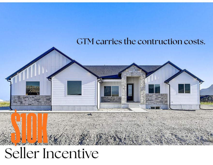 *TO BE BUILT*  $10k Seller Incentive when using preferred lender . GTM carries construction financing, buyer does not need a construction loan.  Home comes with front yard landscaping.  WELCOME TO THE LILY!   *Home to include the following: Vaulted Ceilings in Primary bedroom and Living Room, LED Disc Lighting, Ceiling fan in Living room and Primary bedroom. Tall decorative baseboards. LVP flooring in all main areas including bathrooms. Quality carpet in bedrooms.  Fireplace in Living Room. *Kitchen: Soft close Knotty Alder Stained Cabinets and Granite Counter tops with Subway Tile backsplash. Cabinets featuring End Panels and Crown Moulding. Walk-in Pantry.  Stainless under mounted sink with disposal, walk-in pantry, stainless steel refrigerator, induction stove top, oven, dishwasher and microwave that can be used as a convection oven.  *Bathrooms: Tile surrounds in tub and showers. European glass in Primary ensuite.  Adult height vanities. Taller, elongated toilets.  Central HVAC, Energy efficient furnace, Tankless Water Heater. *Garage & Exterior Features: Third car bay, garage door openers, and 30 year architectural roof shingles. Square footage figures are provided as a courtesy estimate only and were obtained from Builder Plans. Buyer is advised to obtain an independent measurement. -Photo is a rendering and not of the actual home. Photos are of a previous home build, color and options are subject to change.