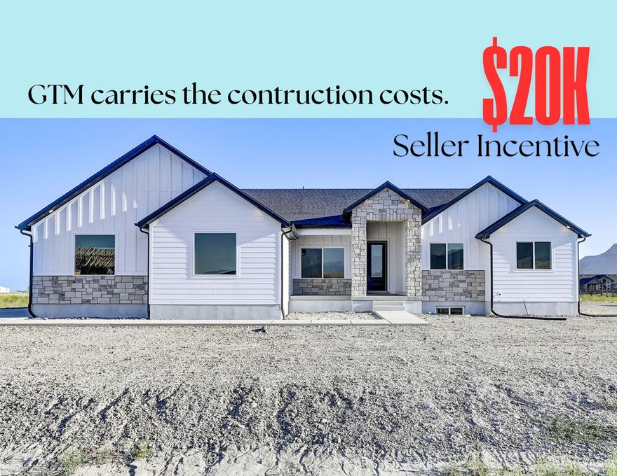 *TO BE BUILT*  $20k Seller Incentive when using preferred lender . GTM carries construction financing, buyer does not need a construction loan.  Home comes with front yard landscaping.  WELCOME TO THE LILY!   *Home to include the following: Vaulted Ceilings in Primary bedroom and Living Room, LED Disc Lighting, Ceiling fan in Living room and Primary bedroom. Tall decorative baseboards. LVP flooring in all main areas including bathrooms. Quality carpet in bedrooms.  Fireplace in Living Room. *Kitchen: Soft close Knotty Alder Stained Cabinets and Granite Counter tops with Subway Tile backsplash. Cabinets featuring End Panels and Crown Moulding. Walk-in Pantry.  Stainless under mounted sink with disposal, walk-in pantry, stainless steel refrigerator, induction stove top, oven, dishwasher and microwave that can be used as a convection oven.  *Bathrooms: Tile surrounds in tub and showers. European glass in Primary ensuite.  Adult height vanities. Taller, elongated toilets.  Central HVAC, Energy efficient furnace, Tankless Water Heater. *Garage & Exterior Features: Third car bay, garage door openers, and 30 year architectural roof shingles. Square footage figures are provided as a courtesy estimate only and were obtained from Builder Plans. Buyer is advised to obtain an independent measurement. -Photo is a rendering and not of the actual home. Photos are of a previous home build, color and options are subject to change.