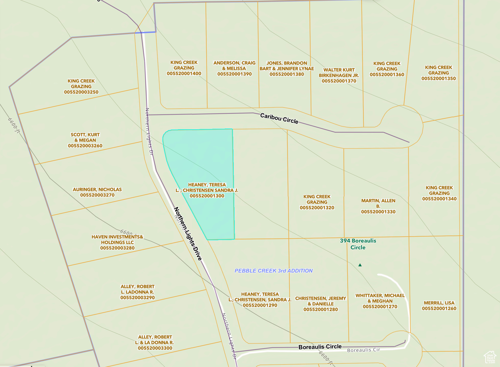 PEBBLE CREEK SUBDIVISION - Land