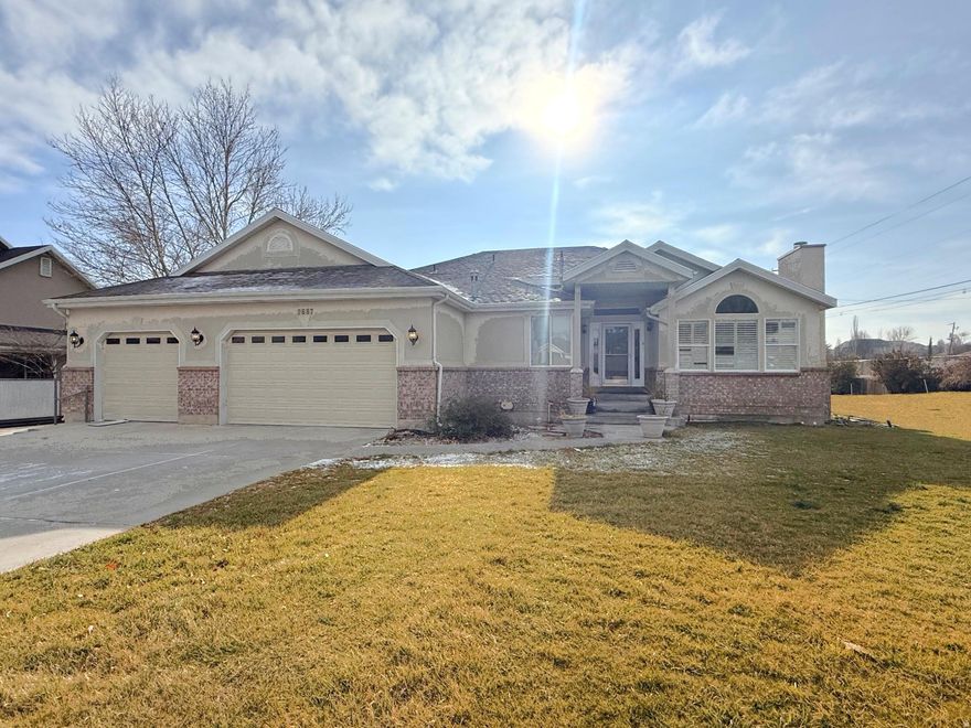 Available for rent in a desirable South Jordan location, this spacious rambler offers 4 bedrooms, 2 bathrooms, and generous living and dining areas ideal for comfortable family living. Situated on a .48-acre corner lot, the property provides exceptional outdoor space rarely found in rental homes. The home features an open and functional layout with a great dining area, ample natural light, and flexibility for everyday living or entertaining. A 2-car garage offers convenient parking and storage. Large lot size allows for outdoor activities, gardening, or simply enjoying the extra space. Located near parks, schools, shopping, and dining, with easy access to major roads for commuting throughout the valley. Positioned in a well-established neighborhood known for its quiet streets and family-friendly atmosphere. Tenant responsible for utilities. No smoking. Additional terms apply.