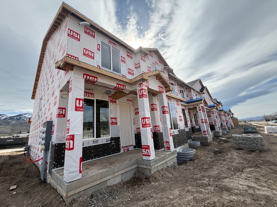 The size of a Single Home at a Townhouse Price! 3 Bedrooms, 2.5 Bathrooms, 2 Car Garage and room to grow in the Unfinished Basement! Prime location is close to everything. The Main Floor invites the crowds with an Open Kitchen-Dining-Living Room Concept with 9ft Ceilings and a convenient Half Bathroom. A Mud Room awaits you from the Garage. All the Bedrooms and Laundry are upstairs. The Master Bathroom has Separate Tub and Shower and an amazing Walk-in Closet. You could finish a full Bathroom (it is roughed in), a Living Room and a Bedroom in the unfinished basement. The Builder's quality is throughout with Custom Cabinetry, Granite Counters, Cased Windows, Tray Ceilings in Master Bedroom and more!  PLEASE NOTE: THE HOA AND TERMS ARE TBD.