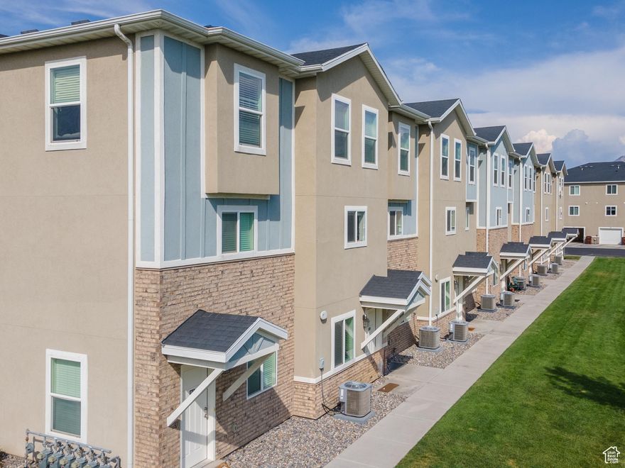 Please see attached Profit/Loss Statement and Flyer.  Outstanding newer (2018) 4 plex community in the Loch's at Water's Edge in Vineyard.  Well maintained.  Easy Access to I-15, front runner station, schools, shopping, movie theaters, restaurants, and walking paths in this walkable community.  This community has a shared club house and pool.  Some new carpet and paint.  Please contact agents for more information including leases and other tenant information.  Landlord has requested written offers before scheduling to see the units.