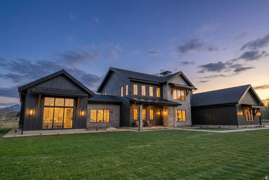 *TURNKEY MOVE-IN READY LUXURY HOME READY FOR YOU TO MAKE YOUR OWN* You're invited to either our Exclusive Broker Open (Realtors only) on April 15th 4-6 pm OR our Public Open House Saturday April 18th 12-2 pm although private tours are already available! Come discover the epitome of luxury living in the highly sought-after SAGE Community with unobstructed views of Snowbasin Ski Resort and only minutes to Pineview Reservoir. Every detail of this home has been carefully designed with no expense spared, showcasing high-end finishes and a flawless blend of mountain-rustic character with modern elegance. On the main level, enjoy a grand chef's kitchen with oversized butler's pantry, a spacious dining area, a welcoming great room with stunning fireplace encased in stone, a private home office with glass french doors, and a dream primary suite with wood ceiling complete with spa-like features and luxury finishes. Upstairs, you'll find a versatile bonus area/loft along with three bedrooms, each offering its own en-suite bathroom and walk-in closet. For added convenience, laundry areas are located on both levels. Take in the breathtaking mountain views from both the front and back of the home, highlighting the iconic Snowbasin Ski Resort. Perfectly situated, this home is just minutes from Pineview Reservoir, historic downtown Huntsville, and world-class skiing at Snowbasin. Come claim your own slice of mountain paradise! Note: Matterport Tour is Tour 2 & 4-Way Video is Tour 3. This is great for out-of-area Buyers who want a 3D tour & for the future homeowners to know exactly where everything is located behind the walls. This is just another way, that this builder goes above and beyond for the buyer.