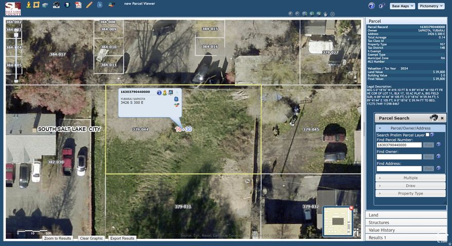 This offering includes four parcels being sold collectively: APNs 16-30-379-044, 16-30-379-031, 16-31-126-086, and 16-31-126-085. The combined acreage is approximately 0.66 acres. One of the parcels currently contains a single-family home that is tenant-occupied and generating rental income. Please do not disturb tenants when visiting or touring the property. This property presents a potential opportunity for future development; however, all buyers must independently verify land use, zoning, and development potential. For questions regarding development standards, zoning, or permitted uses, please contact the City of South Salt Lake directly. The seller and listing agent make no representations or guarantees regarding development possibilities. Serious inquiries only. All information provided is deemed reliable but not guaranteed. Buyer to verify all information.