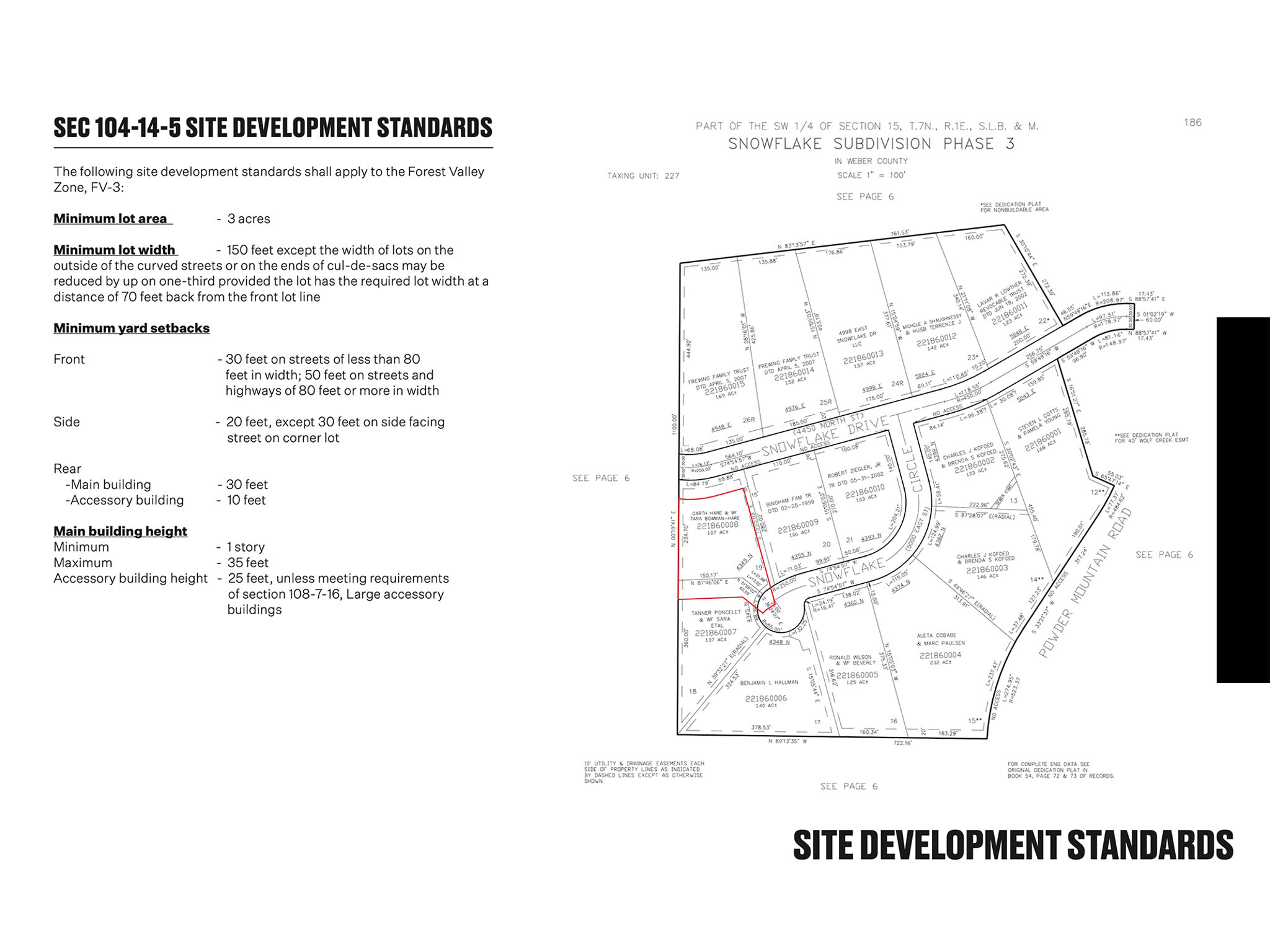 SNOWFLAKE SUBDIVISIO - Land