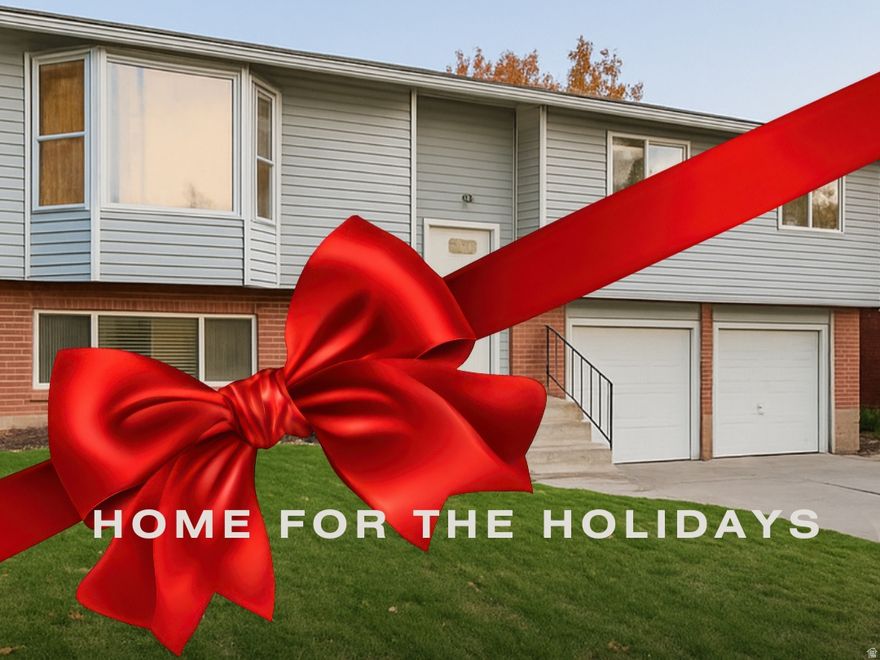 Home for the holidays and throughout the year, this inviting Farmington home sits near the mountainside with peaceful mountain and sunset views. Located on a quiet, low-traffic street, it offers a calm setting that many buyers look for in Farmington, Utah.  The light-filled main level, highlighted by a picturesque bay window, features a spacious layout with 3 bedrooms and 2 bathrooms, including a primary suite with a large walk-in closet and private three-quarter bath.The finished walk-out basement provides a second family room and a half bath, creating flexible space for guests, a home office, or additional living area.  Outside, the large backyard is ideal for relaxing, entertaining, or gardening. 2024 system updates include a new furnace, air conditioner, dishwasher, and refrigerator, offering added efficiency and peace of mind. An oversized two-car garage and large driveway provide excellent parking and storage options. The Leaf Guard gutter system warranty transfers to the buyer.  Buyer is responsible to verify all listing information, including square footage and acreage, to buyer's own satisfaction.