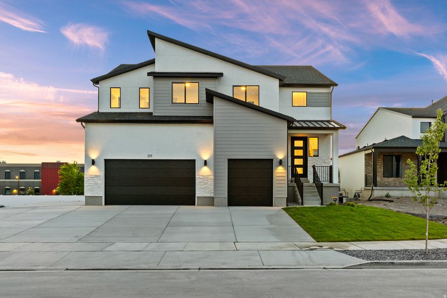 QUICK MOVE-IN  READY NOW! $27,000 FLEX INCENTIVE  Use it toward closing costs, rate buydown, or a combo when you finance with our preferred lender. Live in the highly sought-after Oak floor plan Nestled on a quiet cul-de-sac in the stunning Freedom View Cove community, this home boasts jaw-dropping lake and mountain views and one of the largest, most usable yards in the neighborhood.Main Level Highlights Bedroom + full bath (ideal for guests or in-laws) Gorgeous kitchen with quartz counters, 42" upper cabinets, gas range, and durable LVP flooring Covered deck right off the kitchen-perfect for summer BBQs and sunset views Private enclosed office (work-from-home heaven!) Upper Level Spacious primary suite + 3 additional bedrooms Huge loft for movies, play, or second living area This home truly has it all: space for entertaining, room for everyone to spread out, and the unfinished basement is ready for an ADU. Call Parker today to schedule your private tour-homes like this don't last! Buyer & Buyer's agent to verify all information.