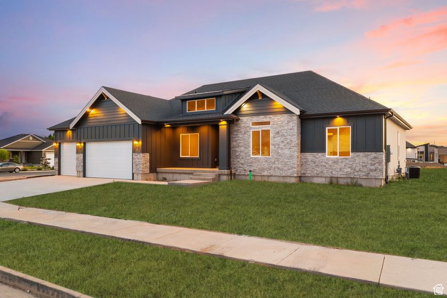 The "Melrose" Great use of floor plan. 40+ Other lot sizes and floorplans available! Stunning views of the mountains and valley at the Oakridge Cove community. $10K in closing costs with the builder's preferred lender! Rates are subject to change, and subject to loan approval. Call/text today for more info about this or any other model that we can build you at this one-of-a-kind Spanish Fork community! Buyer to verify all info