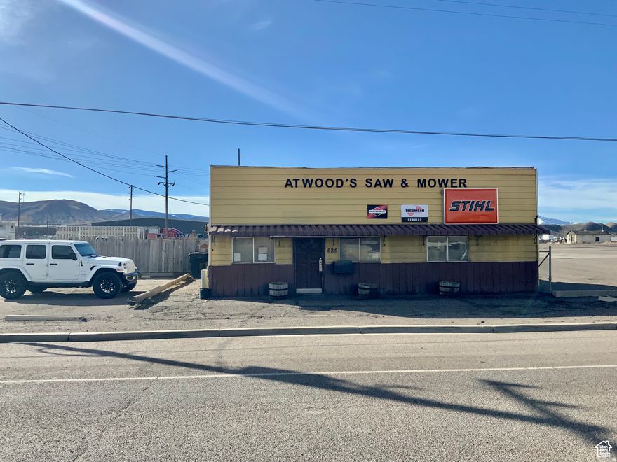This is a great business opportunity on the main street in Salina. This property has a store front with a basement home in the back. The main building includes the office, retail, bathroom, and shop, which totals 770 sq ft. The back of the business is fully fenced with a basement home, approximately 750 sq ft, and two parking structures. The basement home is pretty much a one bed, one bath home with all the necessities. Measurements are provided as a courtesy. Buyer and Agent to verify all listing information. This property is also listed as a Residential property under MLS# 2129004