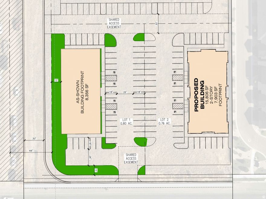 .76+/- Acres for sale in the heart of the growing part of Tooele! Price is $15 per sqft and will adjust according to final plat.  Fronting busy 1000 N, this location would be perfect business seeking convenience and exposure.  Lot #1 is under contract with an Optometrist office that will drive a lot of traffic and boast a state of the art medical building.  Site plan is large enough for a two-story building of 15,806 sqft.  Or a one-story building of 7,903 sqft.  See photos for concept site plan.  Reach out with questions!